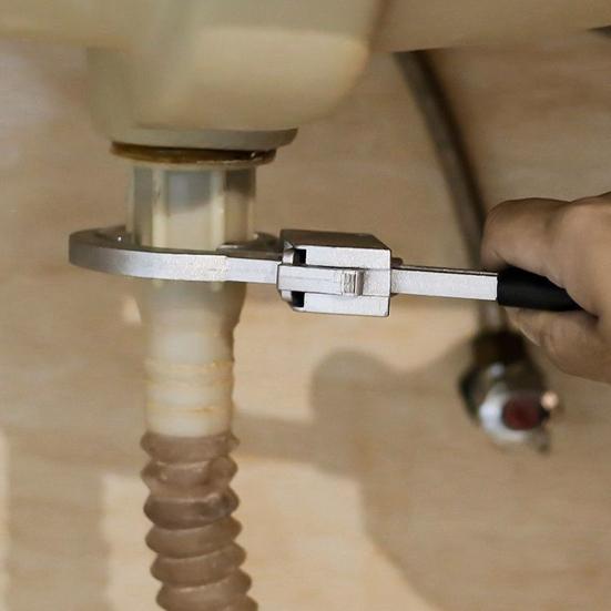 Сантехнический ключ для кухонного крана с эргономичной ручкой, широко используемый, универсальный, регулируемый