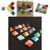 Authentic Natural Quartz Chakra Pyramid Stone Set For Meditation Healing And Spiritual Growth
