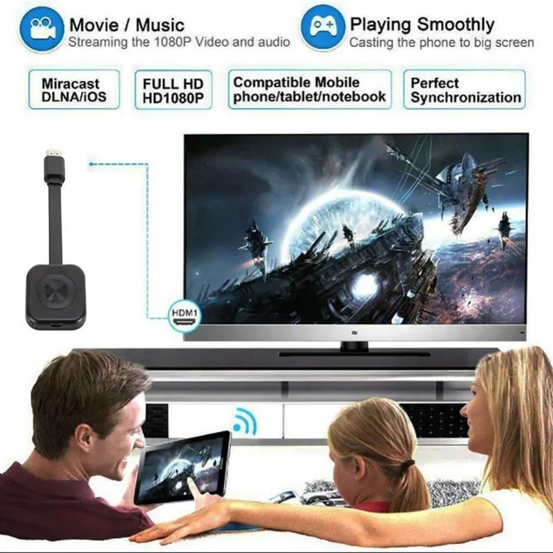 1080P HD HDMI-совместимый Wi-Fi-приемник, беспроводной зеркальный экран, адаптер дисплея, ТВ-адаптер для iOS, Android, зеркальный экран