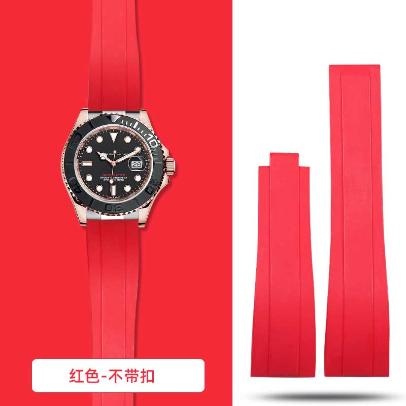 20 мм 21 мм 22 мм Для Rolex Daytona Gmt Oyster Tudor Black bay Omega Ремешок для часов Резиновый Складная пряжка Ремешок для часов Силиконовый мужской Браслет