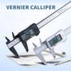 6 Inch Digital Electronic Carbon Fiber Vernier Caliper with LCD Display and Case 0-150mm Measuring Range Vernier Caliper Measurement Tool