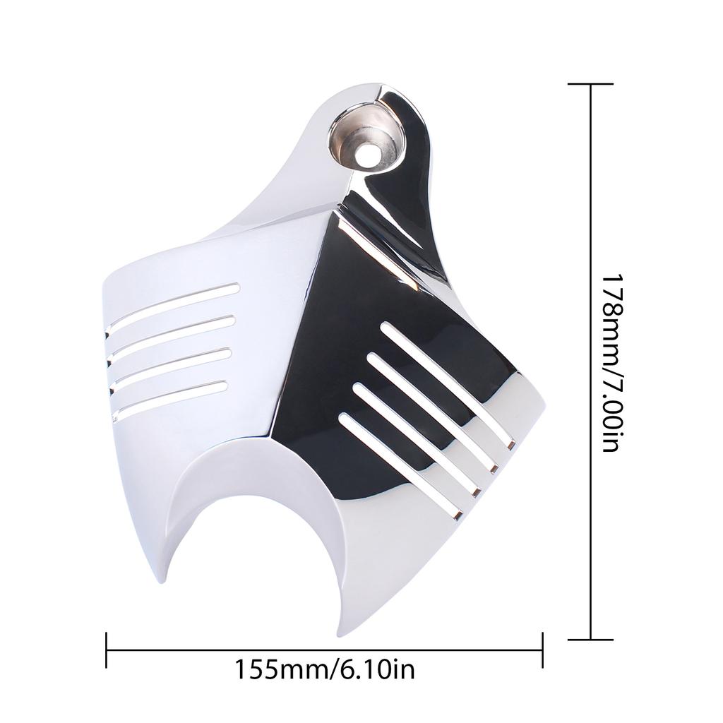 Mptprcycle Chrome Twin Horn Cover Cowbell для Harley Big Twins V-Rods 1992-2020