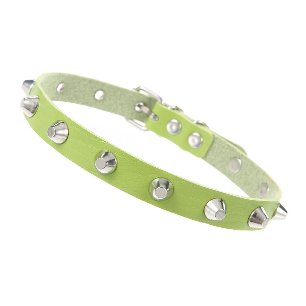 Goth Studded Choker Necklace Collar For Women Grunge Punk Leather Chocker Rave Festival Accessories