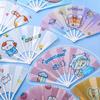 Cartoon Folding 7-fold Fan PP Cartoon Folding Fan Portable Hand Held Fan