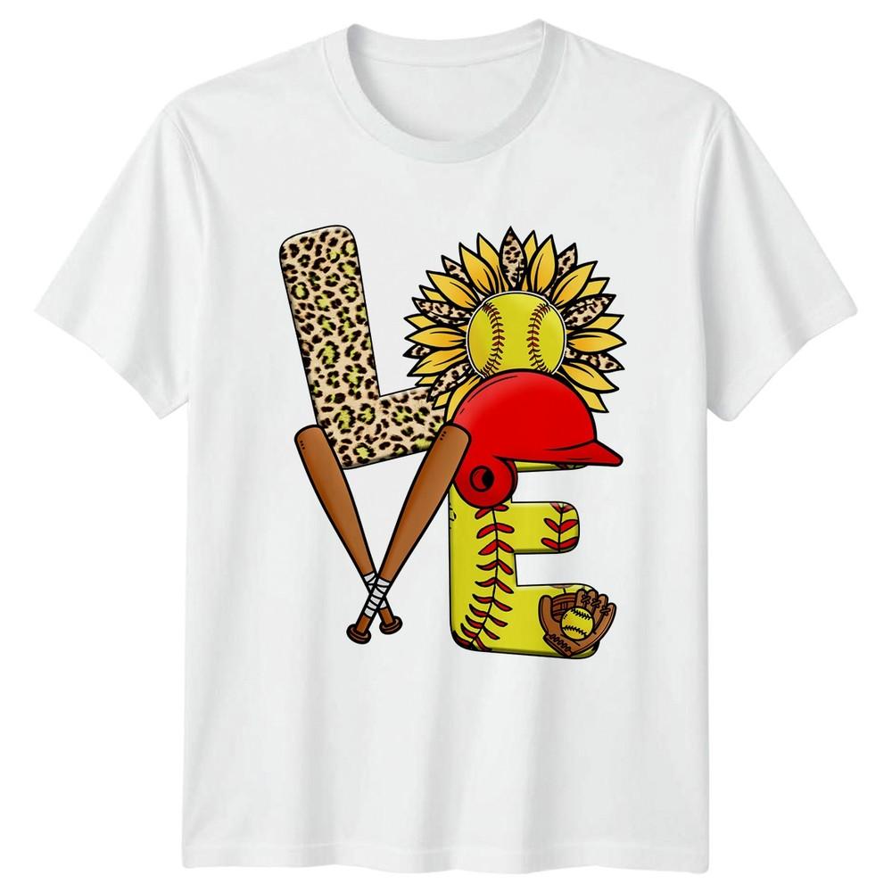 Love Unisexs TShirt Fastpitch Softball Birthday Gift For Her