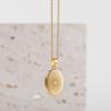 Evil Eyes Oval Photo Frame Necklace Opening Closing Photo Album Necklace  For Woman Girls
