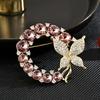 Atmospheric Luxury European Butterfly Brooch High-End Brooch Clothing Accessories Temperament Elegant Pin