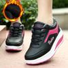 Autumn and Winter Plus Velvet Rocking Shoes Winter Shoes Women's High-heeled Thick-soled High-top Thick Cotton Shoes Casual Sports Cotton Shoes