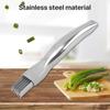 Vegetable Slicer, Stainless Steel with Hanging Hole, Spring Onion Shredder for Kitchen Cutting Green Onion Fruit Vegetable