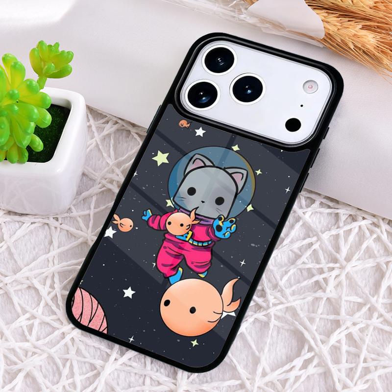 Cats In Space Phone Case for iPhone 17 Air 16 15 11 12 14 13 Pro Max Shockproof Cover