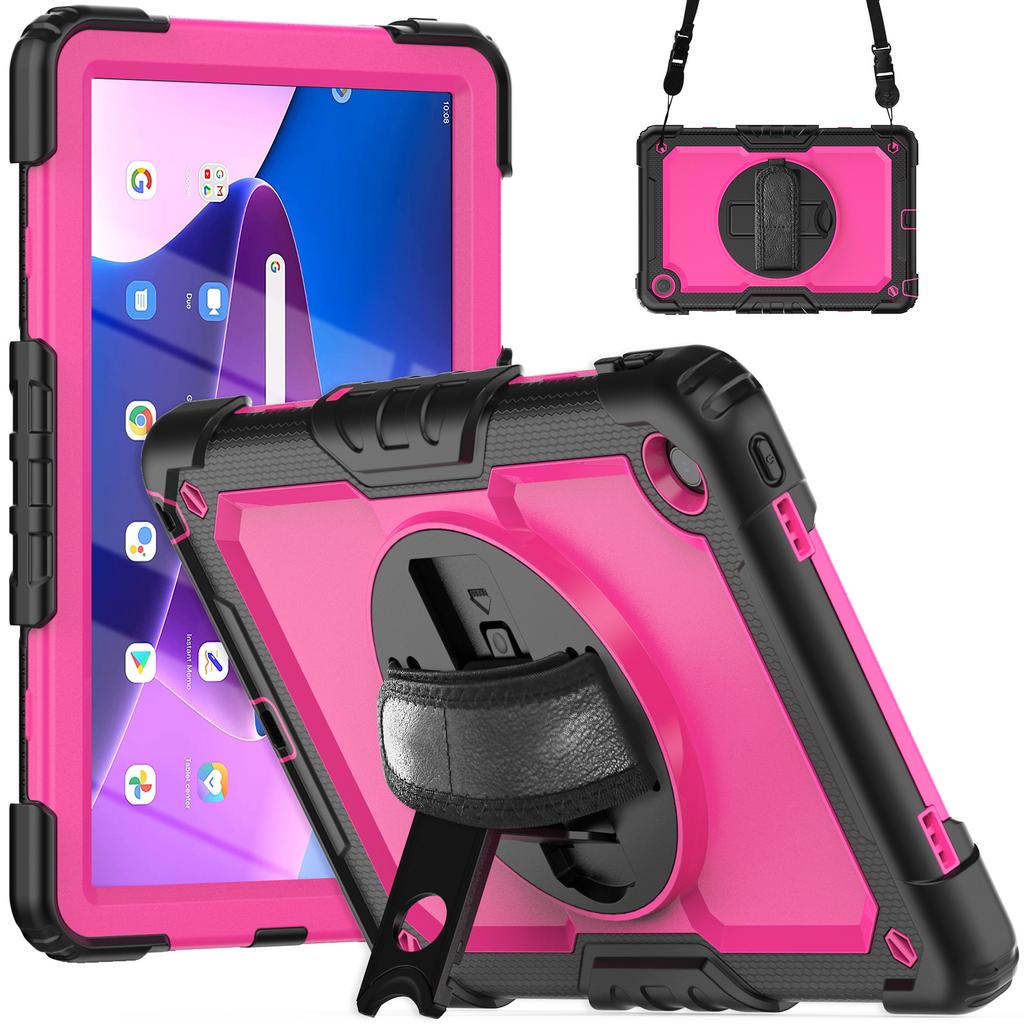 Case With Screen Protector For Lenovo Xiaoxin Pad 10.6 inch 2022 M10 Plus 3rd Gen TB125FU TB128FU 3-Layer Protection Armor Cover