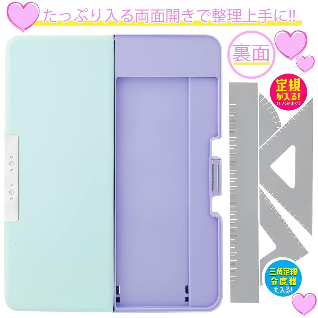 Тонкий пенал Showa Note Pencil Case Hirun Pocket Monster Heart Bubble 412729808