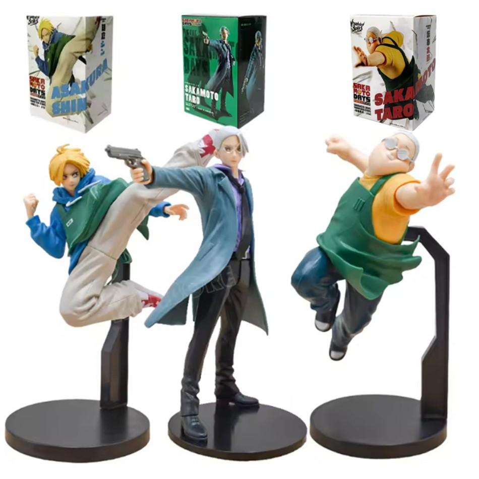 13pcs anime figure sakamoto days sakamoto taro Shin Asakura action figure figurine pvc toys for kids collector 21cm