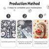 Животная жемчужная картина ручной работы DIY осенний ёжик жемчужная арт-картина наклейки домашний декор подарок