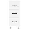 Highboard White 34.5x34x180 cm Particleboard