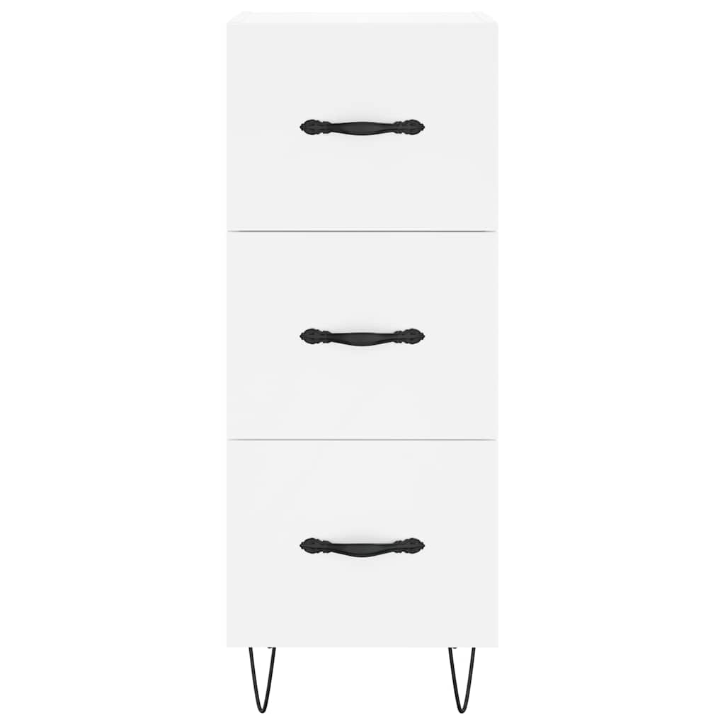 Highboard White 34.5x34x180 cm Particleboard