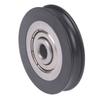 6*39*8Mm U Groove Over Line Wheel Rubber Wrapped Plastic Nylon Bearing Roller