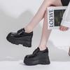 Fashion Women's Versatile Small Leather Shoes Thick Bottom Inner Height Increase Oxford Shoes Women's British Style JK Uniform Shoes