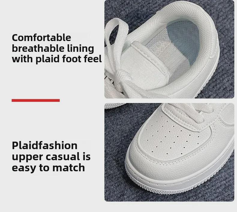 Женские белые кроссовки, увеличивающие рост 2024 года — универсальная спортивная повседневная обувь на толстой подошве на весну и осень