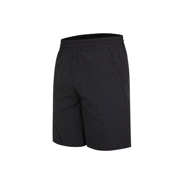 adidas Нео большой логотип повседневные спортивные шорты мужские низ черный GP6392