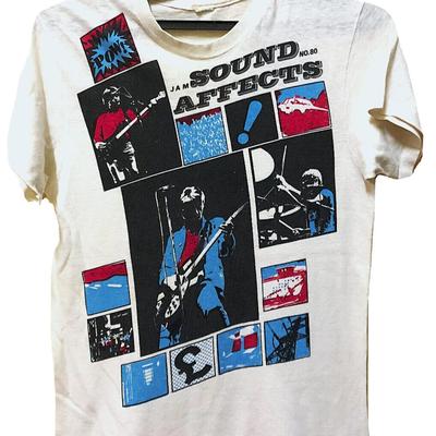 Vintage 80s THE JAM Sound Affects Punk Rock Tour Concert T Shirt Fifth Column