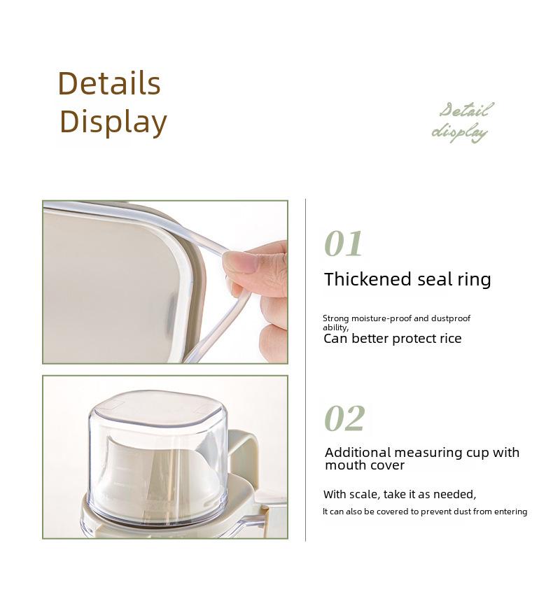 Большая прозрачная влагонепроницаемая банка для зерна с крышкой для сохранения свежести на кухне
