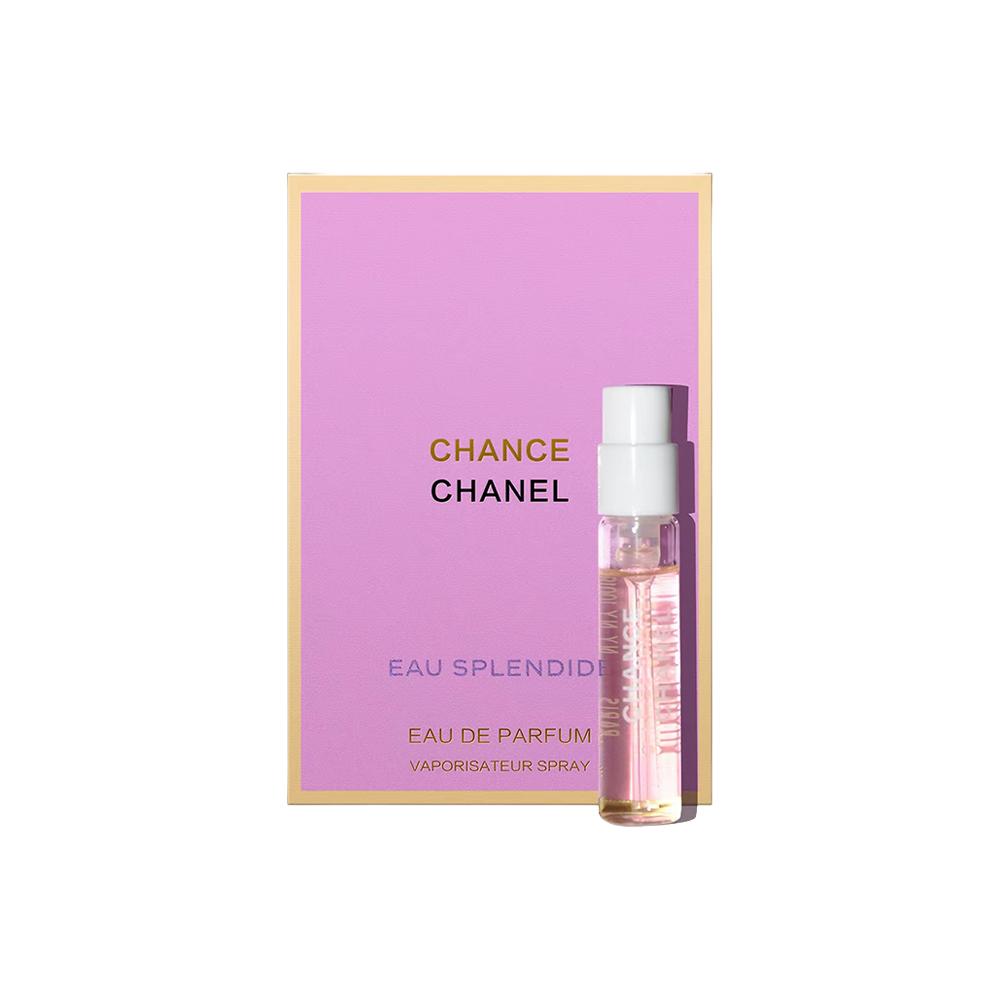 Chanel Chance Eau Splendide EDP 1,5 мл x 3, Мини-пробирка с духами для женщин, Свежий цветочный аромат, Портативный дорожный размер