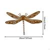 Стрекоза силуэт колышек садовый забор украшение ржавчина поделки многофункциональная статуя декоративная