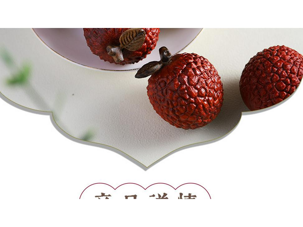 Фиолетовый сандал личи вэньвань ручная игрушка: Изделие из агарового дерева для офисного чайного столика.