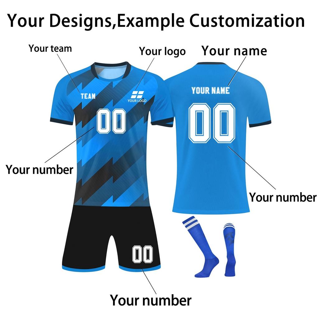 Комплект персонализированных рубашек для мужчин и девочек с именем и номером, футбольные майки на заказ для мальчиков, тренировочный костюм