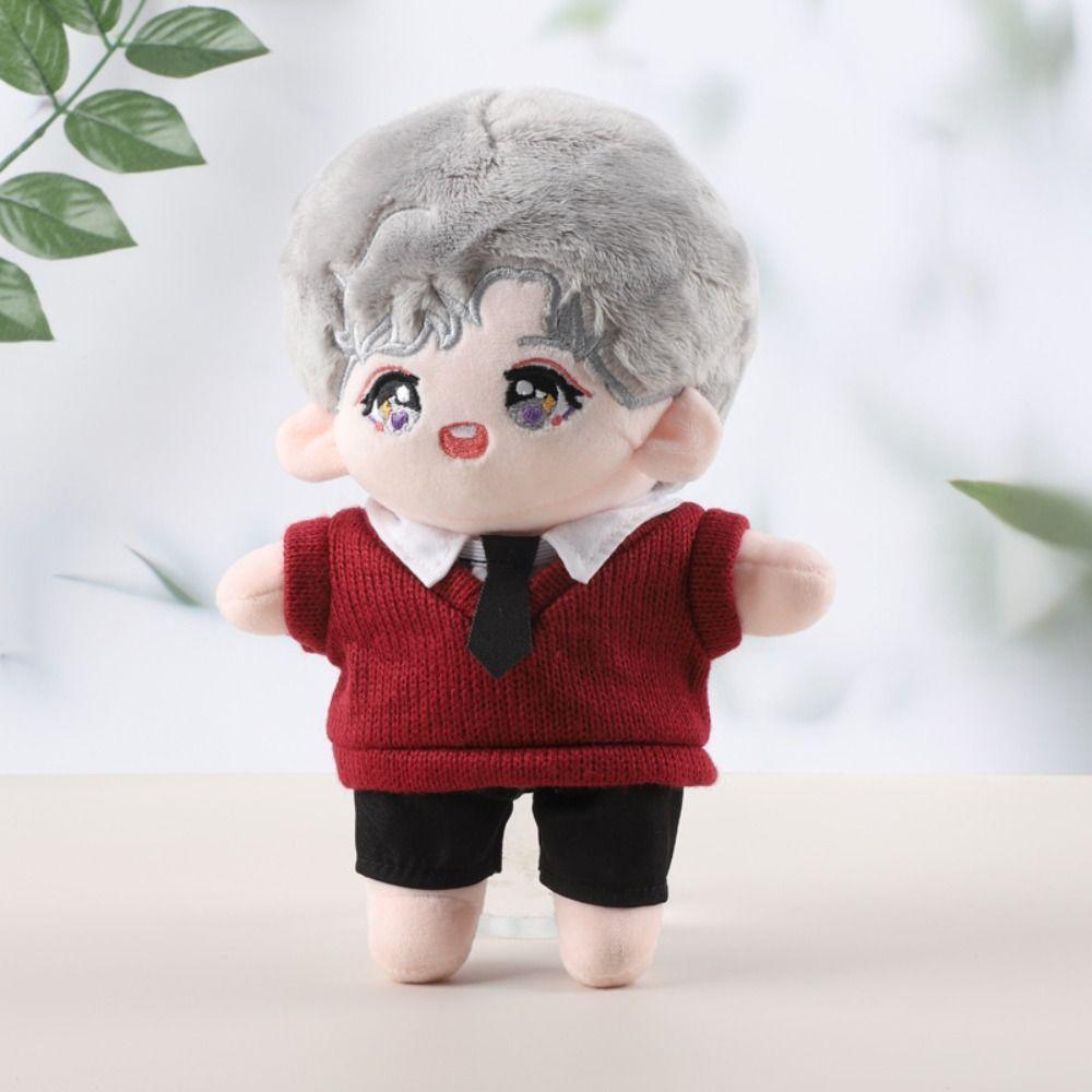 Knitted Sweater 20cm Dolls Overalls DIY Gift Toys Plush Doll's Clothing  Collection Gift