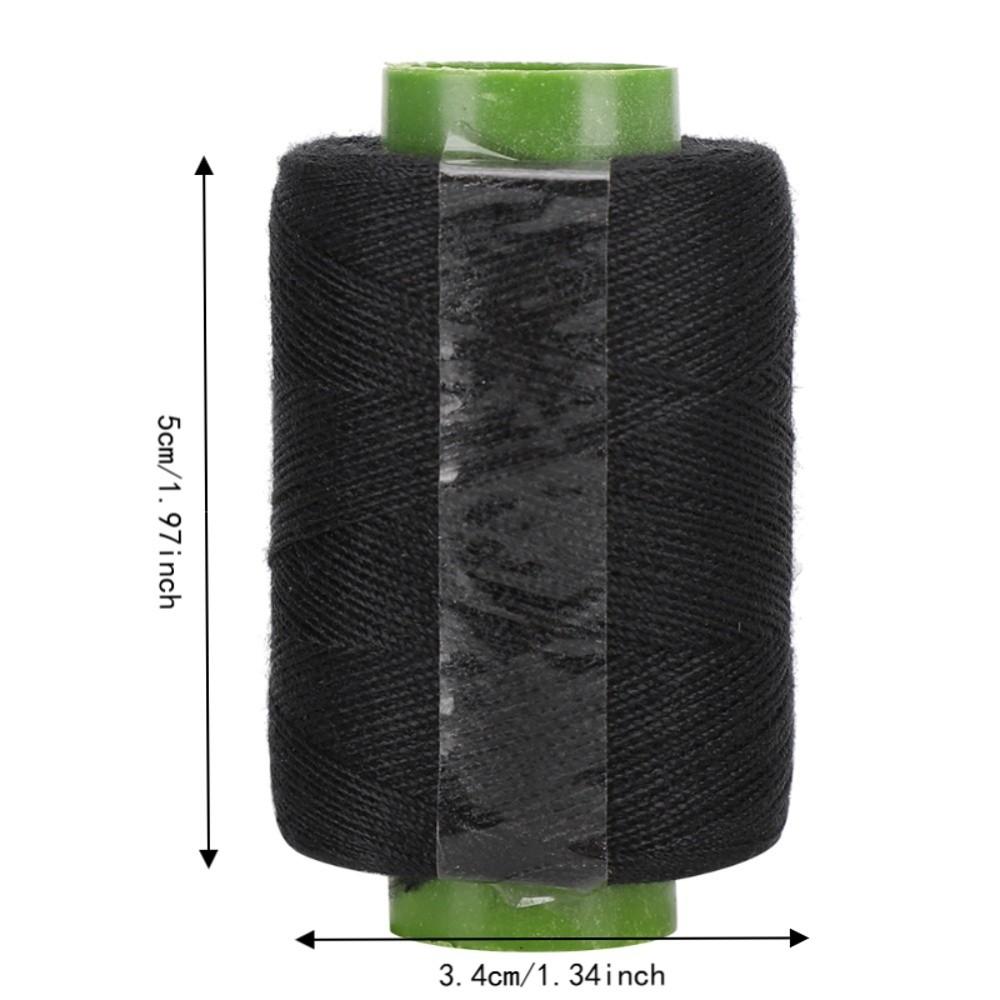 12Pcs Thread Spool Polyester Sewing Thread Black Hand Sewing Thread For Quilting