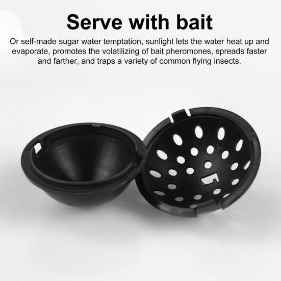 2 Sets Hanging Wasp Trap Sticky Fruit Fly Trap Outdoor Carpenter