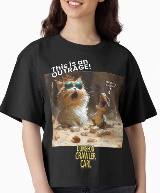 Dungeon Crawler Carl OUTRAGE T-Shirt - Unique Graphic Tee