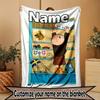 Custom Name Personalized Alfons Aberg Print Blanket, Home Decor, Bedroom, Sofa, Camping, Couch, Gifts for Birthday Christmas