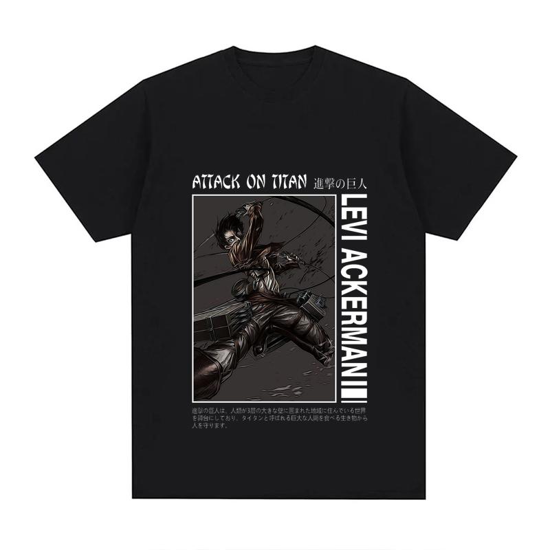2023 New Japan Anime Attack On Titan T Shirt Unisex Cotton Unisex Tops EU Size Summer Unisex Clothes