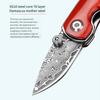 New Style Dyed Bovine Bone Knife Keychain -  Steel Mini Folding Knife, Portable Sharp Knife EDC Tool