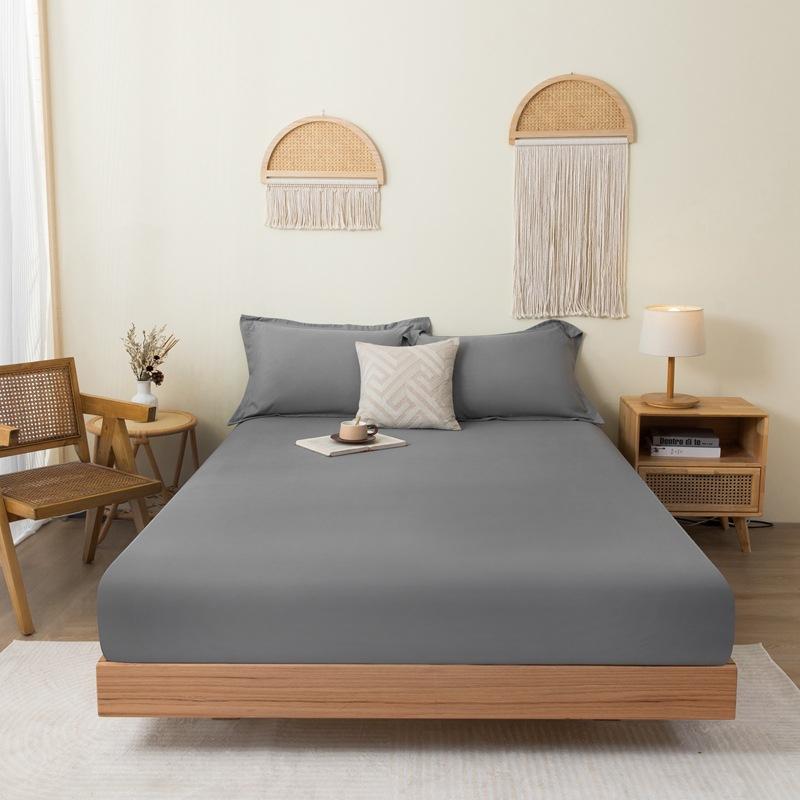 Новая хлопковая простыня, комплект постельного белья, наматрасник с резинками, двойное льняное противоскользящее регулируемое покрывало