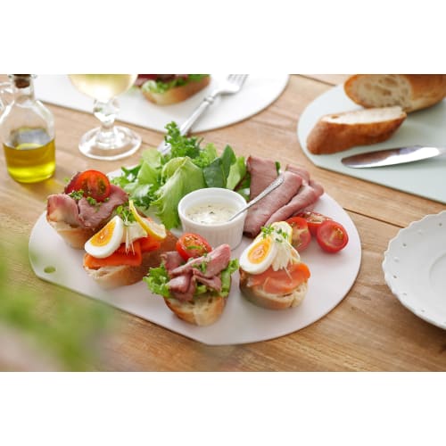 Ihara Kihan Smooth Antibacterial Cutting Board, Smoky Pink, Size: Approx. W18.8 X D22 X H0.3 Cm, NC-SP