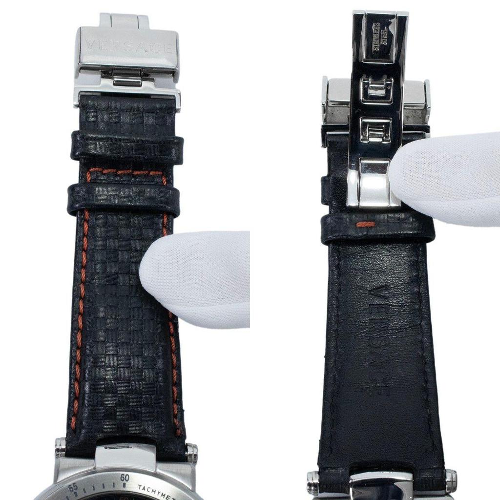 Б/у Часы Versace Мужские Mystic Sports VFG040013 Черный Хронограф Логотип Медузы Марка Бренда Красивые