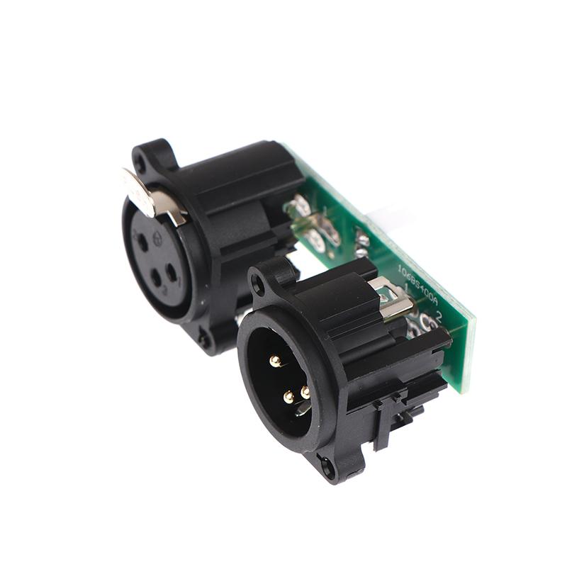 Stage Beam Lighting Device Accessories Three Core Xlr Socket With Signal Board /Xlr Socket With The Pcb Pannel