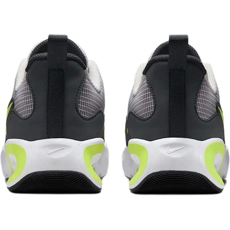 Nike Leather Cushioning Breathable Low top Kids Lifestyle Shoes Gray Yellow FN4446-001