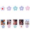 5PCS Mini Desktop Memo Holder 3D Flower Shape Instant Photo Holder  Desktop Display