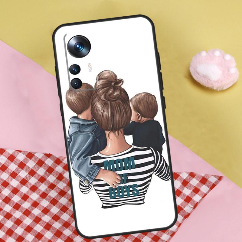 Мама Мама Дочь Девочка Сын Папа Для POCO F5 F3 M5s F4 X4 GT X5 X3 Pro Чехол Для Xiaomi 13 Ultra 11T 12T 13T Pro 12 Lite 12X