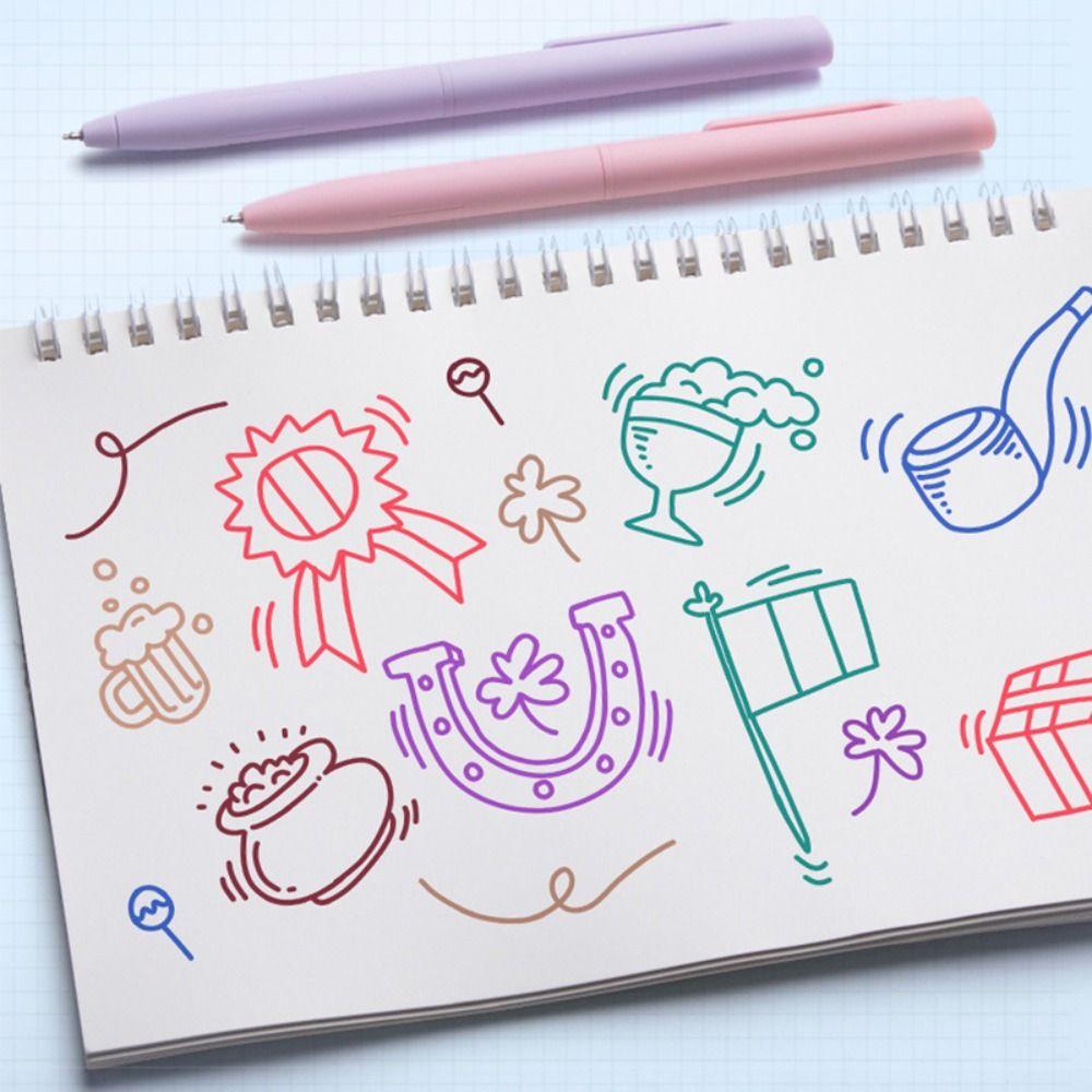 Office Supplies Students Gift Painting Morandi Color Signing Pen Neutral Pen Press Type Gel Pen