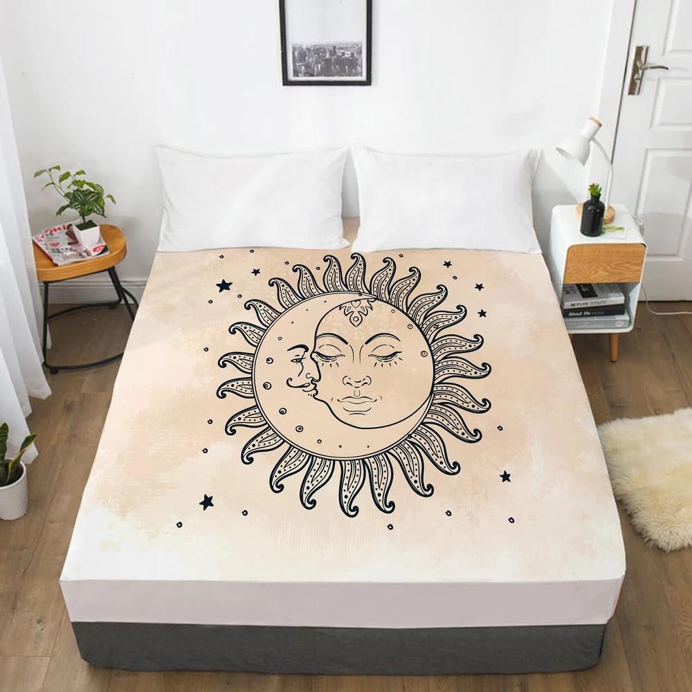 Простыни на заказ, наматрасник с резинкой, 3D простыня, постельное белье 90x200 150x200, простыня, постельное белье в богемном стиле