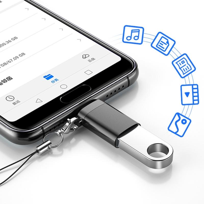 Адаптер USB 3.0 на Type C/USB и Type-C OTG-конвертер для мобильного телефона, мыши, USB-разъем, адаптер со шнурком