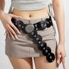 Ethnic Style Girl Love Splicing Rivets Decoration Western Style Retro Belt Accessories American Retro Belt