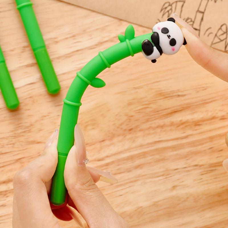 Creative Quick-Drying Neutral Pens Cartoon Cute Panda Ballpoint Pen Writing Smoothly Signature Pen Office School Supplies