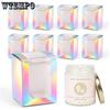 WTEMPO 10 шт. прозрачные окошки лазерной бумаги коробки маленькие кружки стеклянные чашки ароматерапия модель упаковочные коробки, идеально подходят для дня рождения свадьбы подарочные коробки